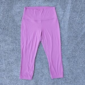 Lululemon Wunder Under High Rise Leggings 25” Yoga Pants Brier Rose Pink Size 8